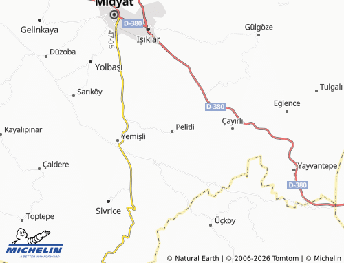 MICHELIN Pelitli map - ViaMichelin