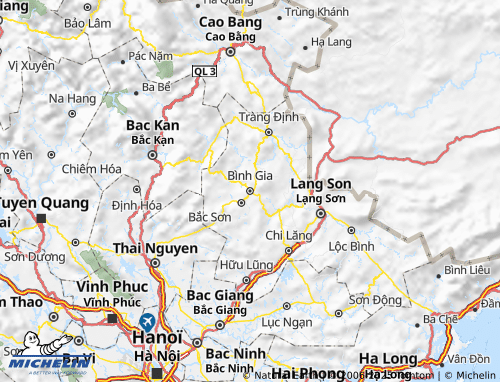 MICHELIN Bình Gia map - ViaMichelin