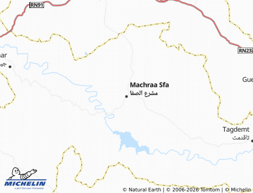 Carte MICHELIN Machraa Sfa - ViaMichelin