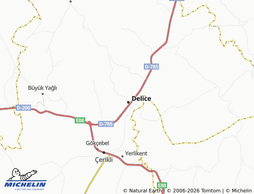 MICHELIN Gündüz map - ViaMichelin