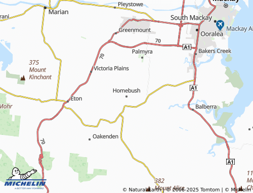 MICHELIN Homebush map - ViaMichelin