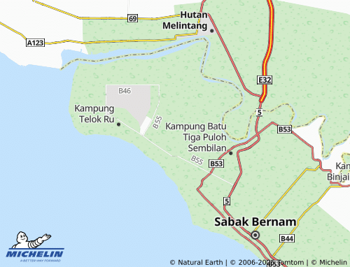 MICHELIN Kampung Tebok Jawa map - ViaMichelin