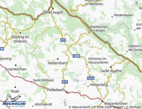 Mappa MICHELIN Neukirchen am Walde - ViaMichelin