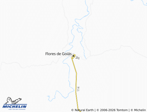 Mapa MICHELIN Flores de Goiás - ViaMichelin