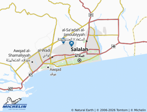 Mappa MICHELIN al-Qawf - ViaMichelin