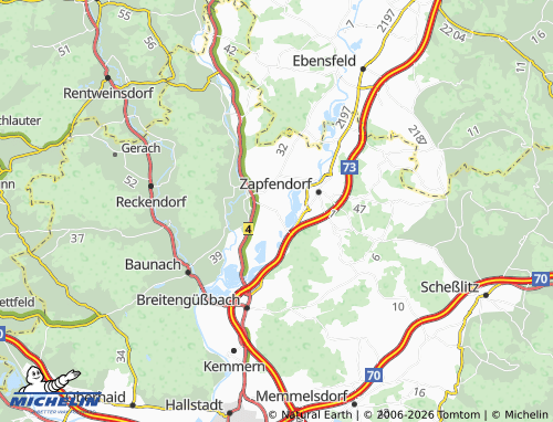 Mapa MICHELIN Ebing - ViaMichelin