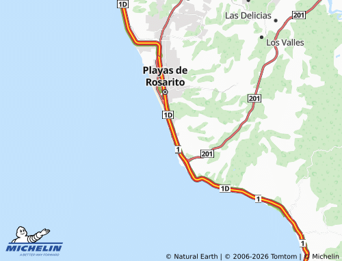 Mapa MICHELIN Playa Encantada - ViaMichelin