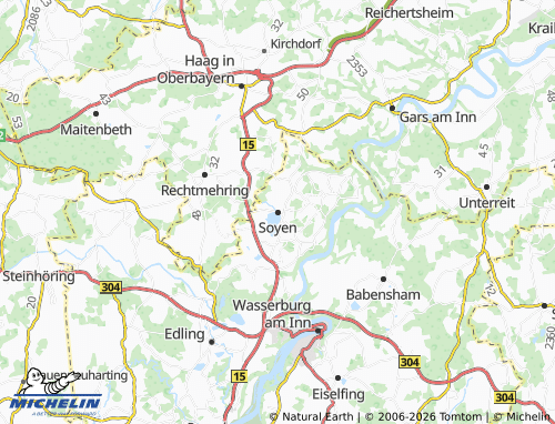 MICHELIN Soyen map - ViaMichelin