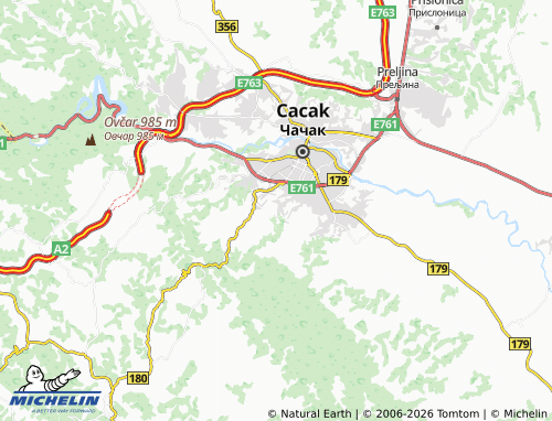 Mapa MICHELIN Loznica - ViaMichelin