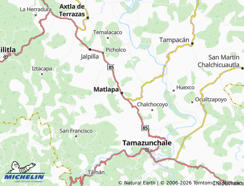Mapa MICHELIN Matlapa - ViaMichelin