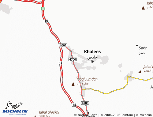 MICHELIN-Landkarte al-Zuhour - ViaMichelin