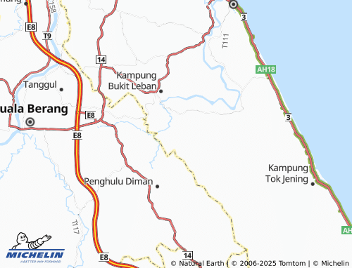 MICHELIN Kampung Chador map - ViaMichelin