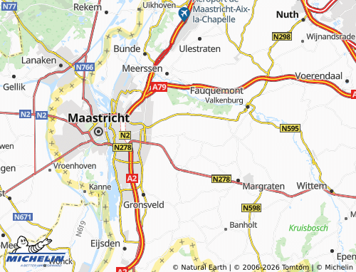MICHELIN Bemelen map - ViaMichelin