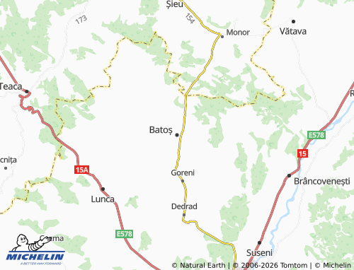Mappa MICHELIN Batoș - ViaMichelin