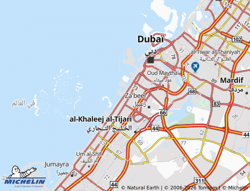 MICHELIN Jumeira First map - ViaMichelin