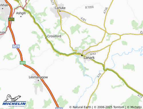 MICHELIN Kirkfieldbank map - ViaMichelin