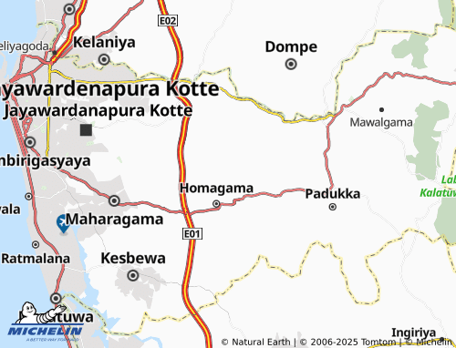 MICHELIN Habarakada South map - ViaMichelin
