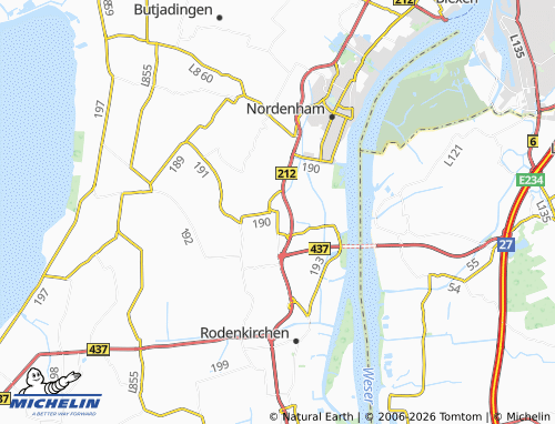 MICHELIN Esenshamm map - ViaMichelin