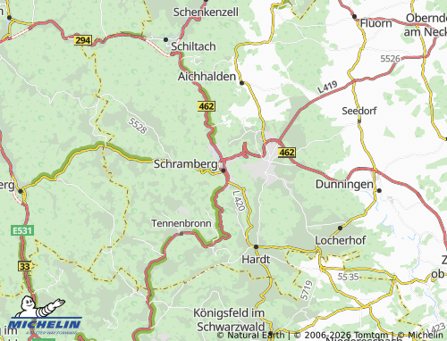 Mapa MICHELIN Schramberg - ViaMichelin
