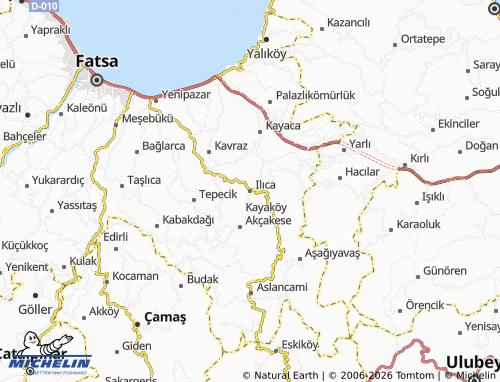 MICHELIN Ilıca map - ViaMichelin