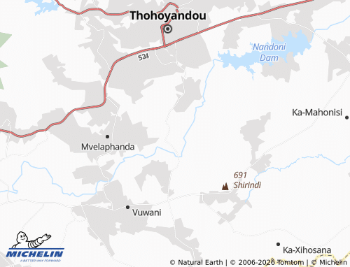 MICHELIN-Landkarte Mashawana - ViaMichelin