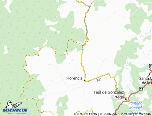 MICHELIN Los Sauces map - ViaMichelin