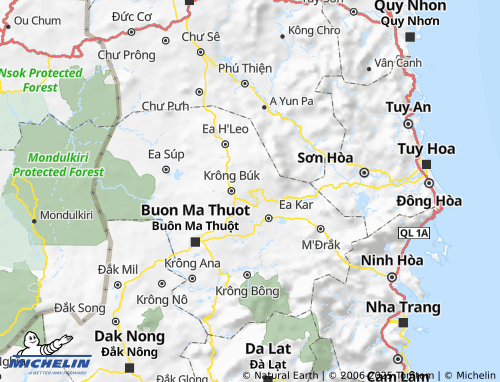 MICHELIN Krông Năng map - ViaMichelin