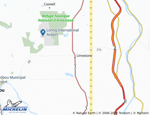 Mapa MICHELIN Limestone - ViaMichelin