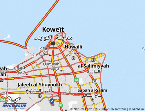 MICHELIN Hawalli 4 map - ViaMichelin