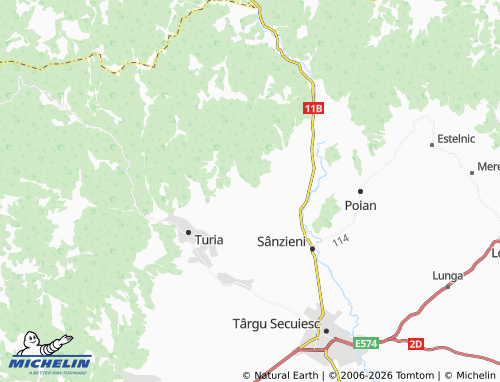 MICHELIN Petriceni map - ViaMichelin