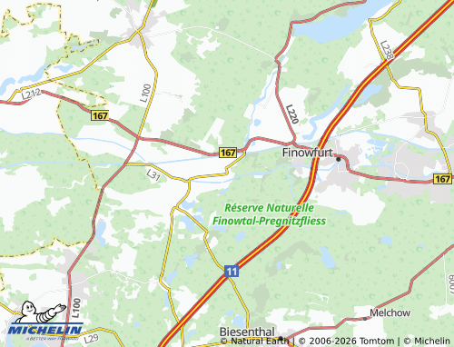 MICHELIN Marienwerder map - ViaMichelin