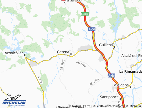 MICHELIN-Landkarte Gerena - ViaMichelin