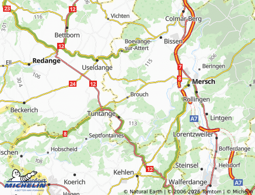 Carte MICHELIN Brouch - ViaMichelin
