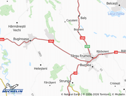 Mappa MICHELIN Costești - ViaMichelin
