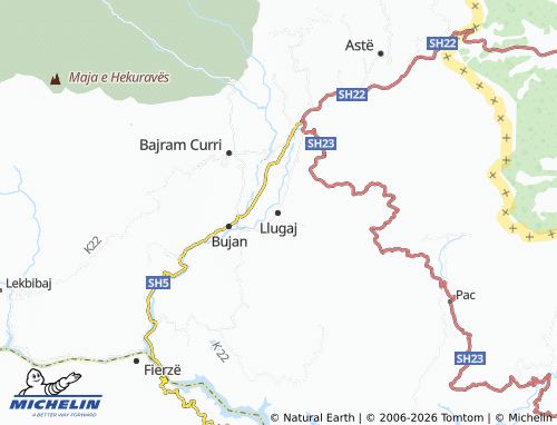 Mappa MICHELIN Llugaj - ViaMichelin
