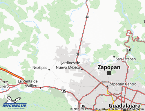 Mappa MICHELIN Haciendas de Zapopan - ViaMichelin
