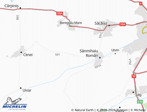Mappa MICHELIN Sânmihaiu German - ViaMichelin