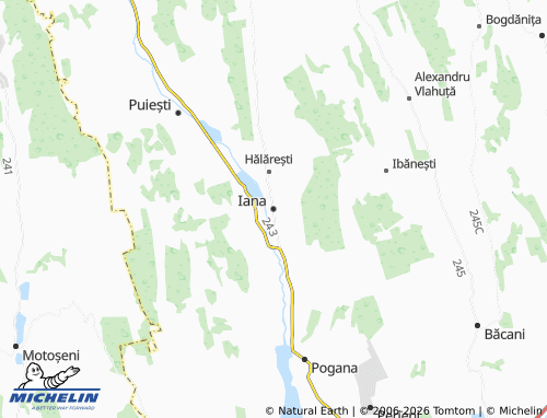 MICHELIN Iana map - ViaMichelin