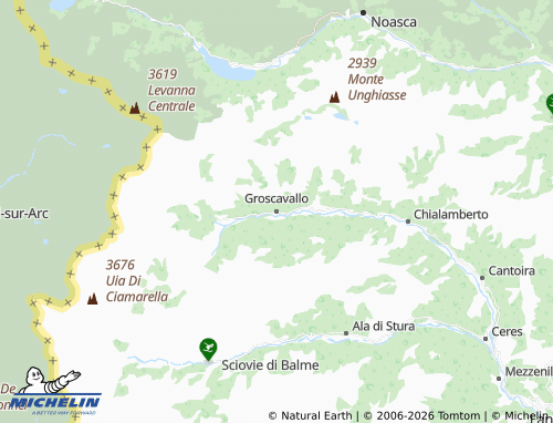 Mapa MICHELIN Groscavallo - ViaMichelin