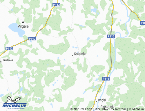 MICHELIN Snēpeles pagasts map - ViaMichelin