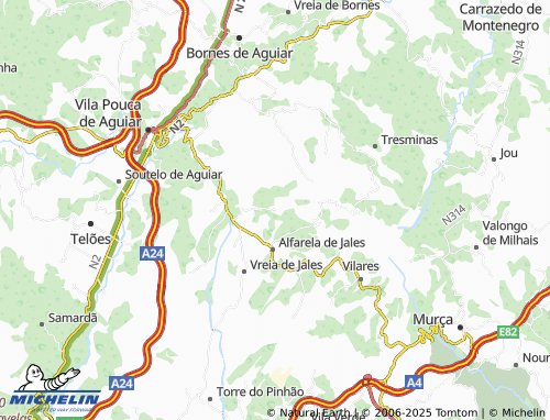 Mapa MICHELIN Cidadelha de Jales - ViaMichelin