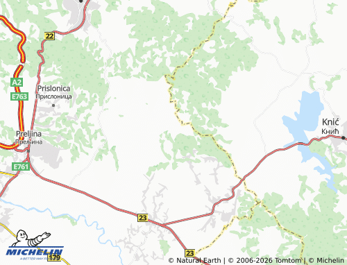 Mapa MICHELIN Vujetinci - ViaMichelin