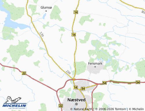 MICHELIN Gelsted map - ViaMichelin