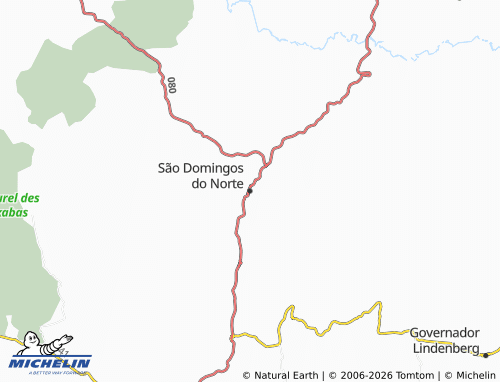 Mapa MICHELIN São Domingos do Norte - ViaMichelin