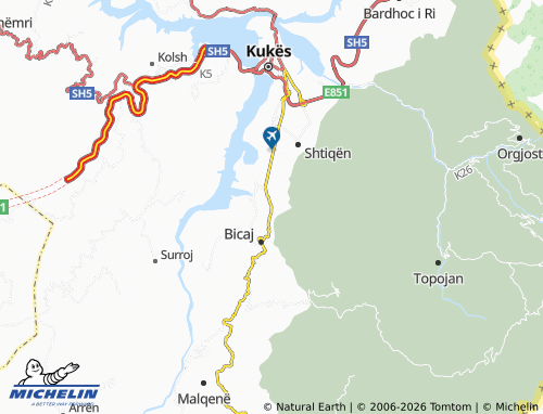 MICHELIN-Landkarte Nangë - ViaMichelin
