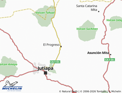 MICHELIN El Progreso map - ViaMichelin
