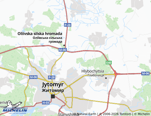 Mapa MICHELIN Svityn - ViaMichelin