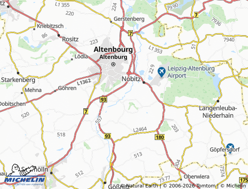 Mapa MICHELIN Paditz - ViaMichelin