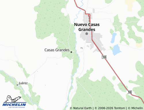 MICHELIN Moctezuma map - ViaMichelin