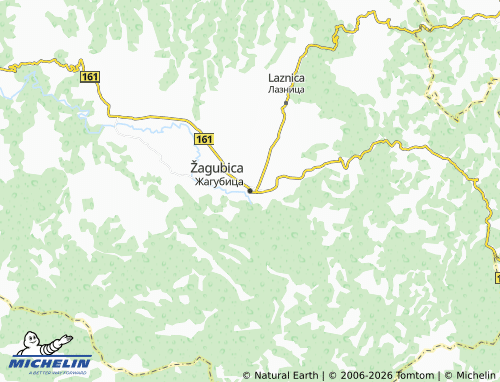 Mapa MICHELIN Žagubica - ViaMichelin